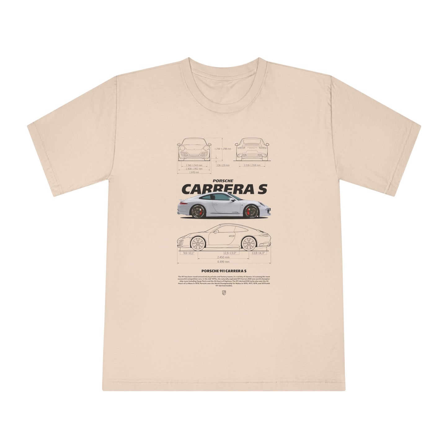 Porsche 911 Carrera S Graphic T-Shirt - Perfect for Car Enthusiasts - CreativeRino