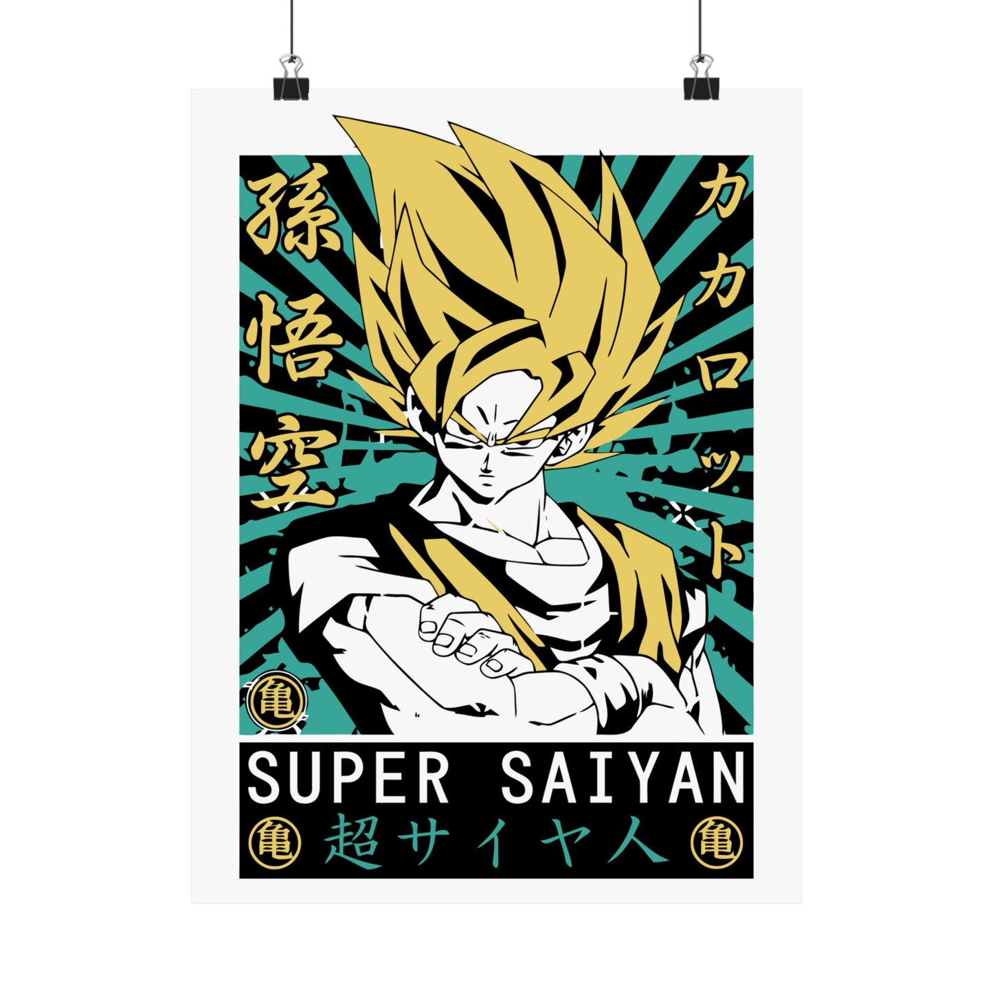 Super Saiyan Matte Vertical Poster | Anime Wall Art for Dragon Ball Fans - CreativeRino