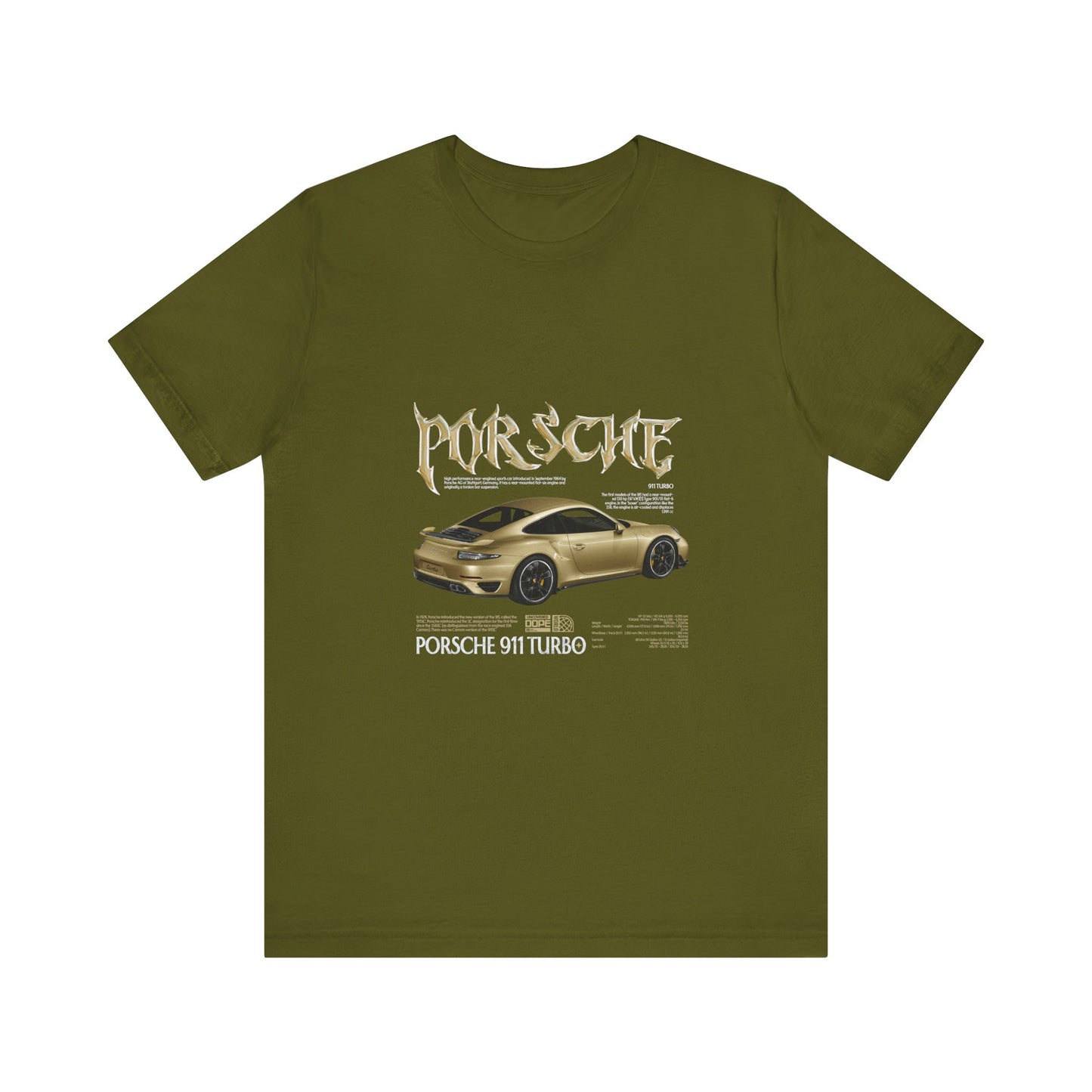 Porsche 911 Turbo Graphic Tee for Car Enthusiasts - CreativeRino