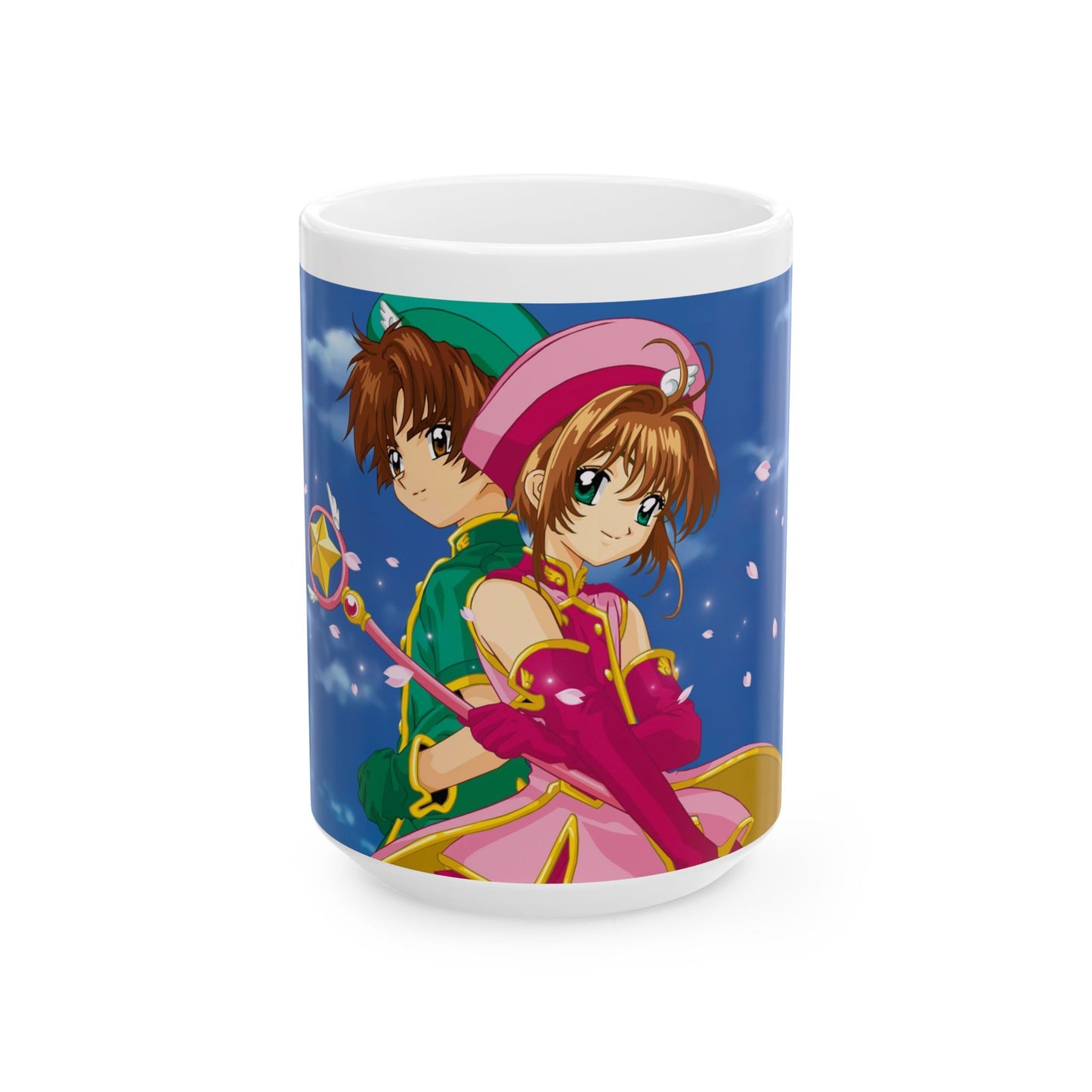 Magical Sakura Pair Ceramic Mug Perfect for Anime Fans - CreativeRino
