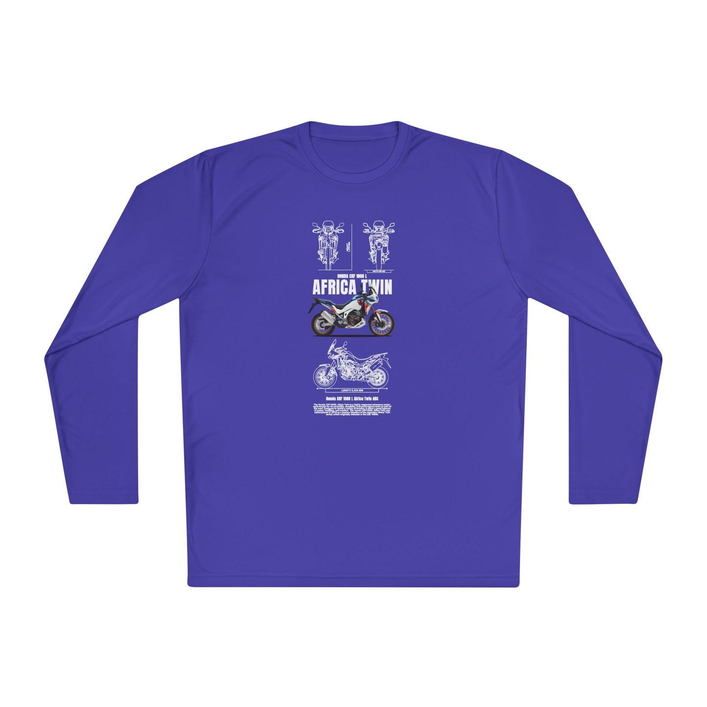 Honda CRF1000L Africa Twin Motorcycle Enthusiast Unisex Long Sleeve Tee - Africa Twin T-shirt Design - CreativeRino