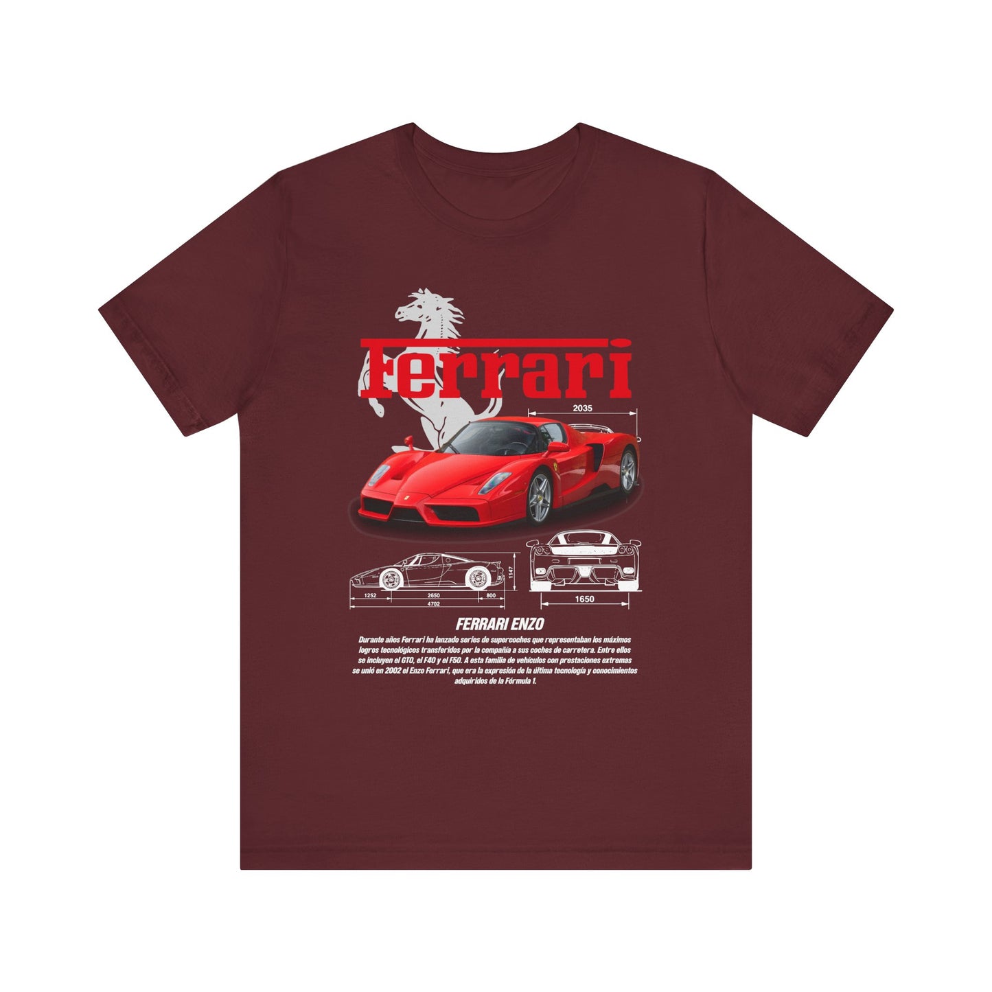 Ferrari Enzo Unisex Graphic Tee - Car Enthusiast T-shirt - CreativeRino
