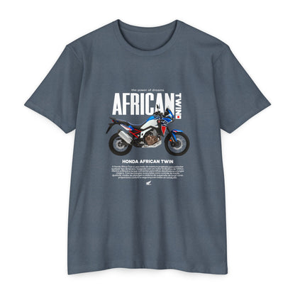 Honda African Twin Unisex T-Shirt - Power of Dreams Motorcycle Tee - CreativeRino