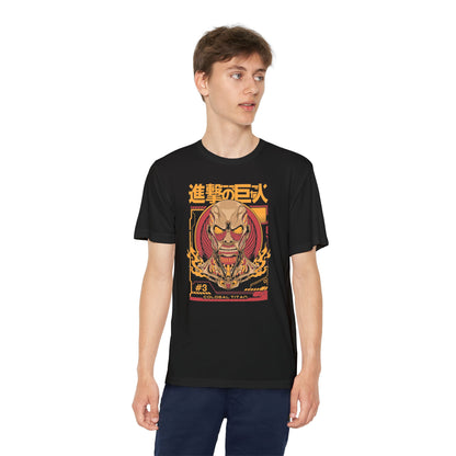 Attack on Titan Youth Competitor Tee - Colossal Anime Graphic T-shirt for Anime Fans - CreativeRino