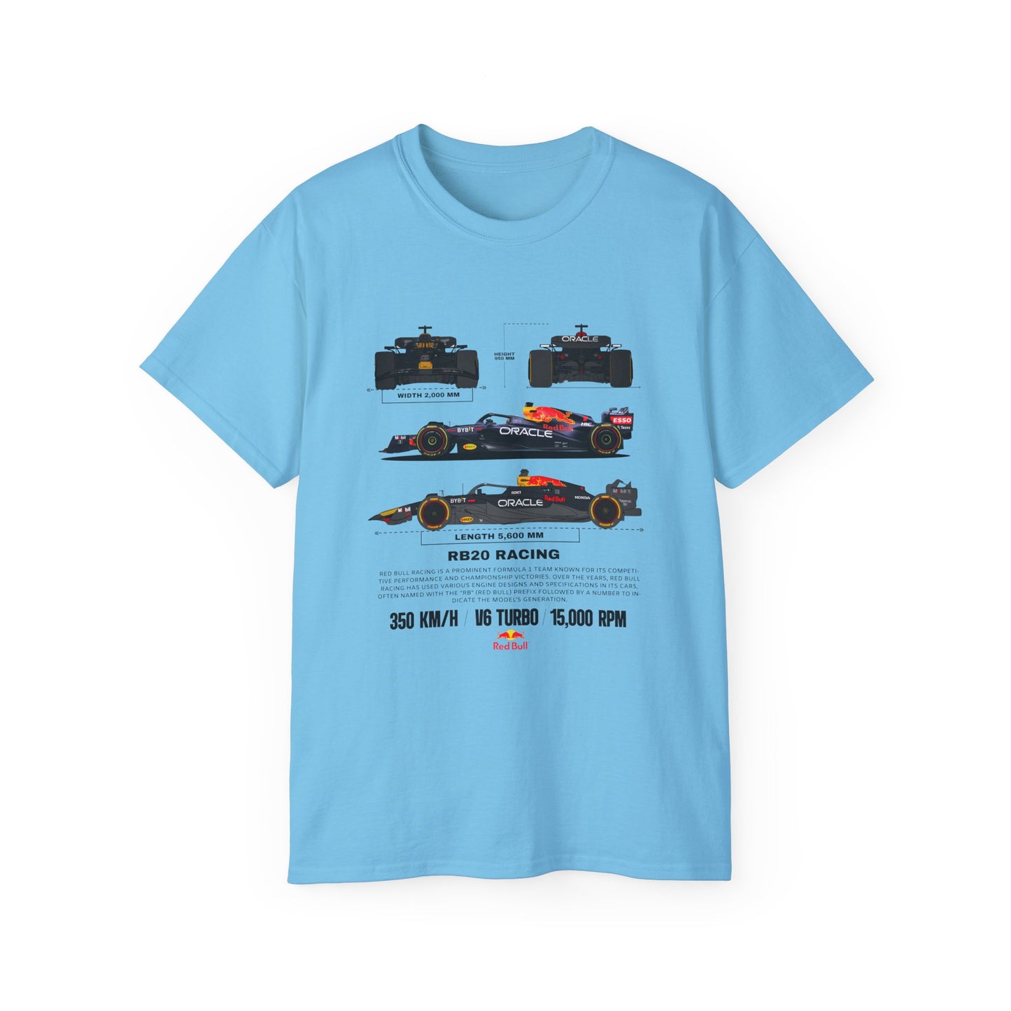 RB20 Racing Unisex Ultra Cotton Tee - Perfect T-shirt for Motorsport Fans - CreativeRino
