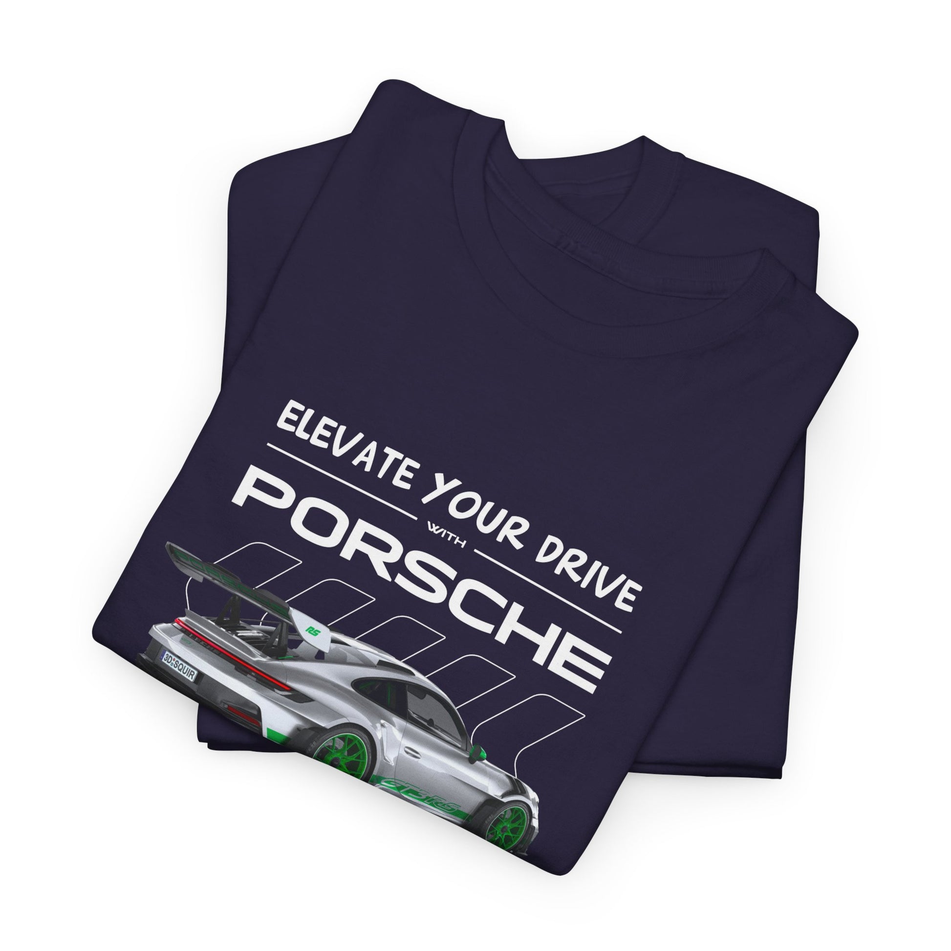 Porsche 911 Elevate Your Drive Unisex Heavy Cotton Tee - CreativeRino