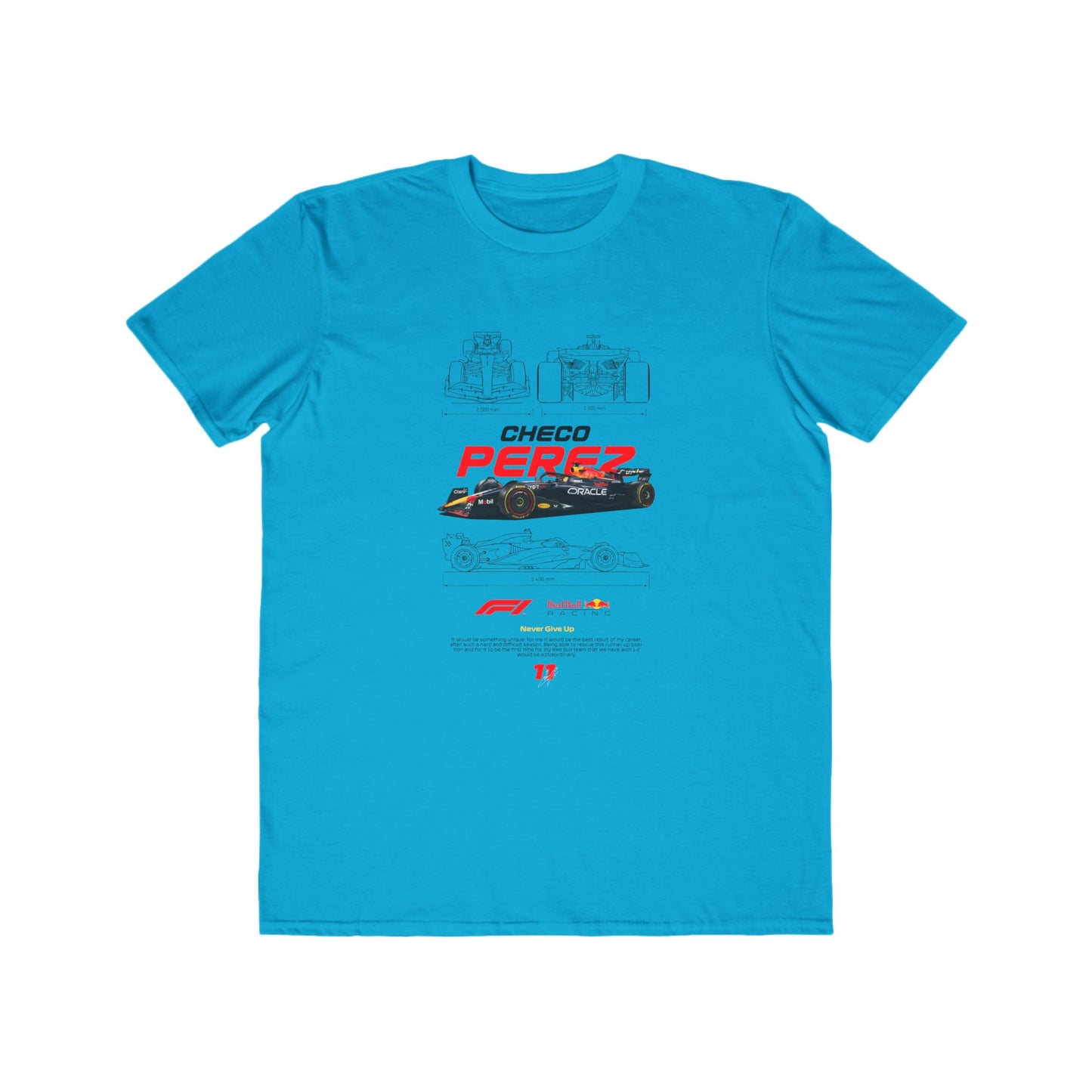 Checo Pérez Men's Lightweight Fashion Tee - Formula 1 Racing T-Shirt - CreativeRino
