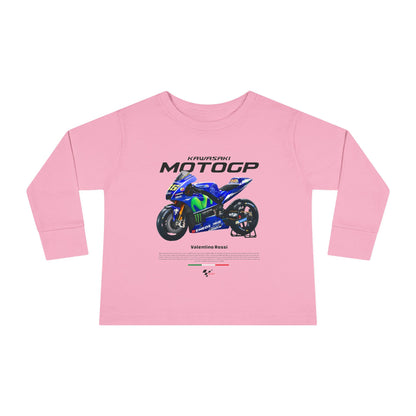 Toddler Long Sleeve MotoGP Racing Tee - Valentino Rossi Design - CreativeRino