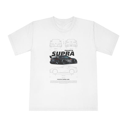 Toyota Supra A90 Classic Crewneck T-Shirt for Car Enthusiasts - CreativeRino