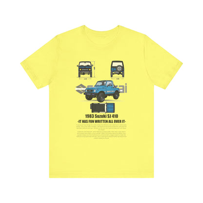 Vintage Suzuki 1983 Graphic Tee - Unisex Short Sleeve T-Shirt - CreativeRino