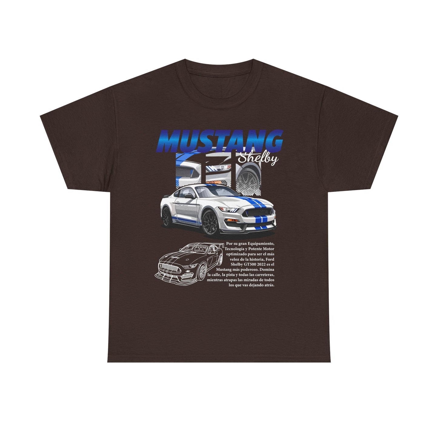 Mustang Shelby Graphic Tee – Perfect T-shirt for Car Enthusiasts - CreativeRino