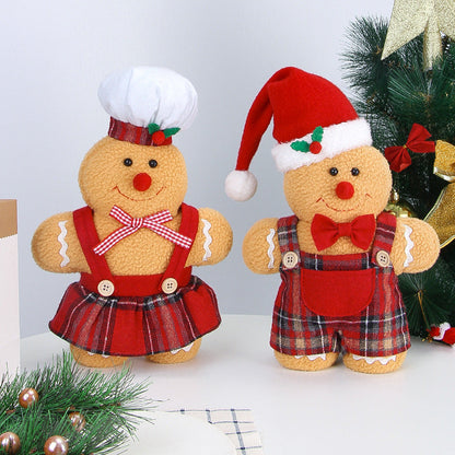 Christmas decoration gingerbread figurine American cartoon Christmas decoration party decoration doll eprolo