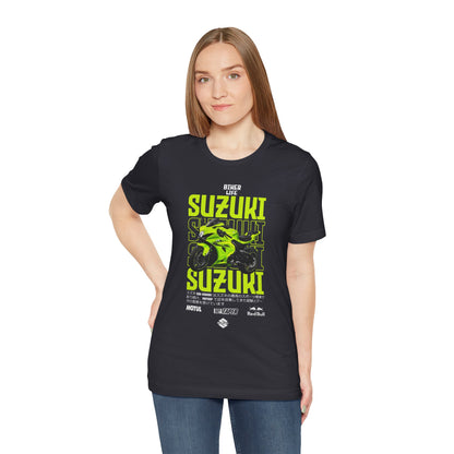 Biker Life Suzuki Unisex Jersey Short Sleeve Tee - Perfect T-shirt for Motorcycle Enthusiasts - CreativeRino