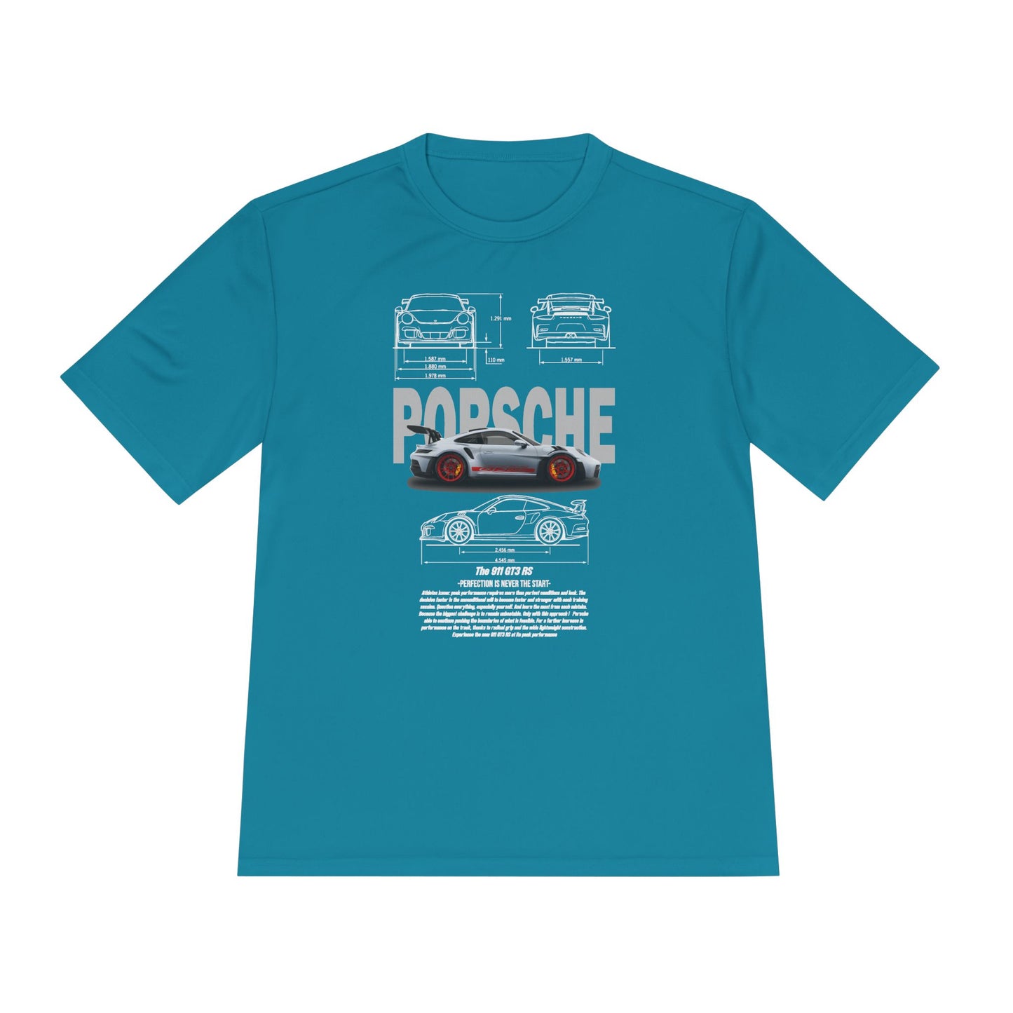 Porsche Unisex Moisture Wicking Tee - Stylish Performance Shirt for Car Enthusiasts - CreativeRino