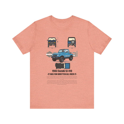 Vintage Suzuki 1983 Graphic Tee - Unisex Short Sleeve T-Shirt - CreativeRino