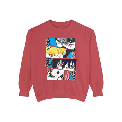 Anime-Inspired Unisex Sweatshirt with Naruto Character Designs - CreativeRino