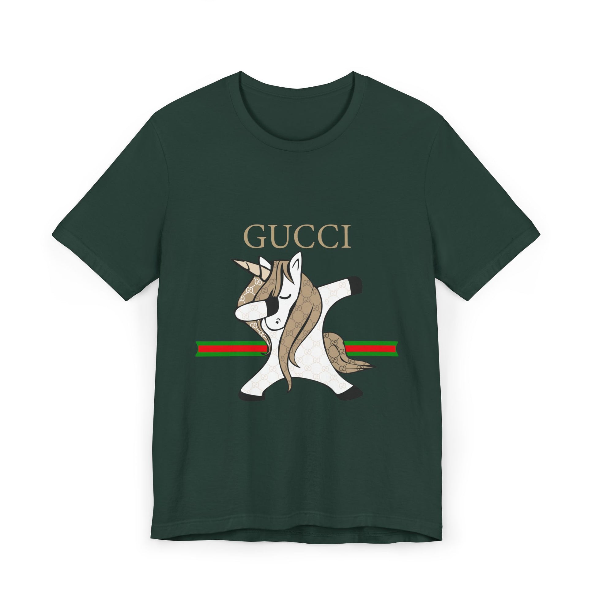 Gucci Unicorn Unisex Jersey T-Shirt - Stylish Fashion Tee for Unicorn Lovers - CreativeRino