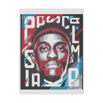 DeMar DeRozan Dynamic Matte Canvas Wall Art - Basketball Portrait - CreativeRino