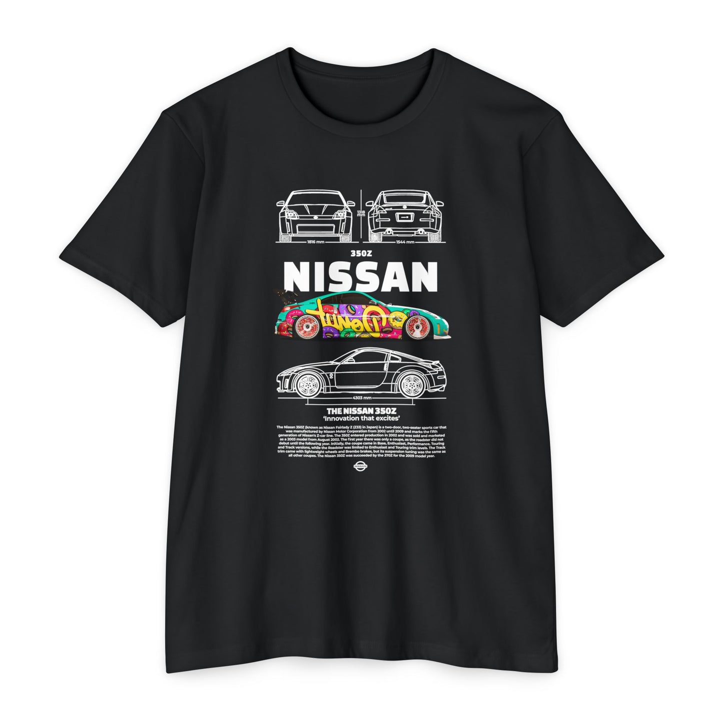Vintage Nissan 350Z Unisex T-Shirt | Automotive Racing Graphic Tee - CreativeRino