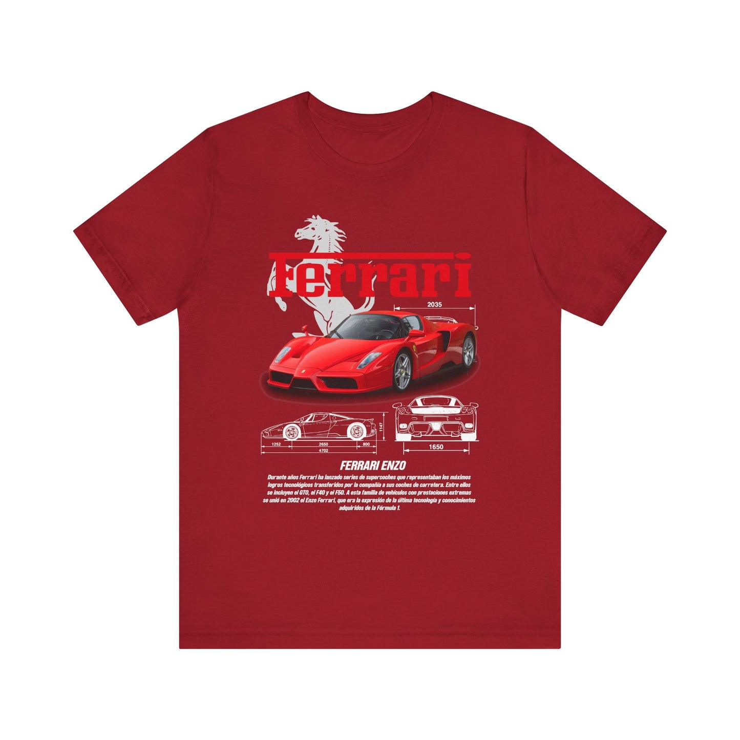 Ferrari Enzo Unisex Graphic Tee - Car Enthusiast T-shirt - CreativeRino
