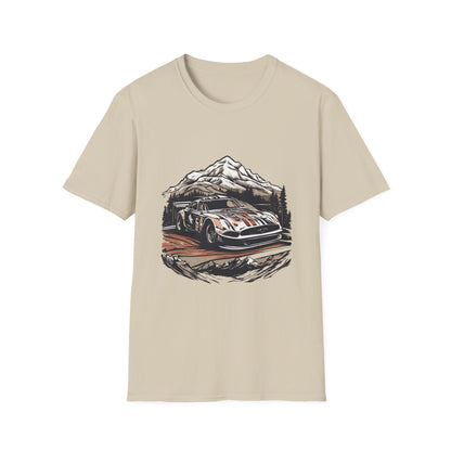 Vintage Rally Car Adventure Unisex T-Shirt - CreativeRino