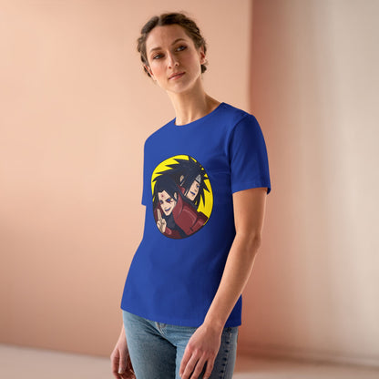 Retro Anime Women's Cotton Tee - Naruto Stylish, Fun, Perfect T-shirt for Fans! - CreativeRino