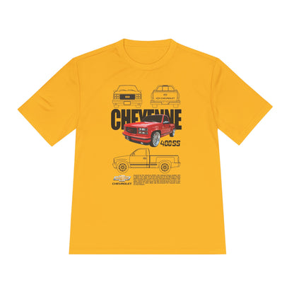 Classic Chevy Cheyenne Moisture Wicking Tee for Car Enthusiasts - CreativeRino