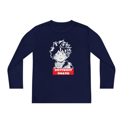 My Hero Academia Youth Long Sleeve Tee - Detroit Smash Anime T-shirt - CreativeRino