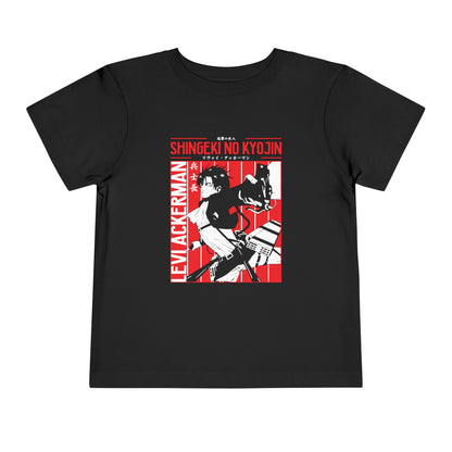 Attack on Titan Toddler Short Sleeve Tee - Shingeki no Kyojin Levi Ackerman Graphic T-shirt - CreativeRino