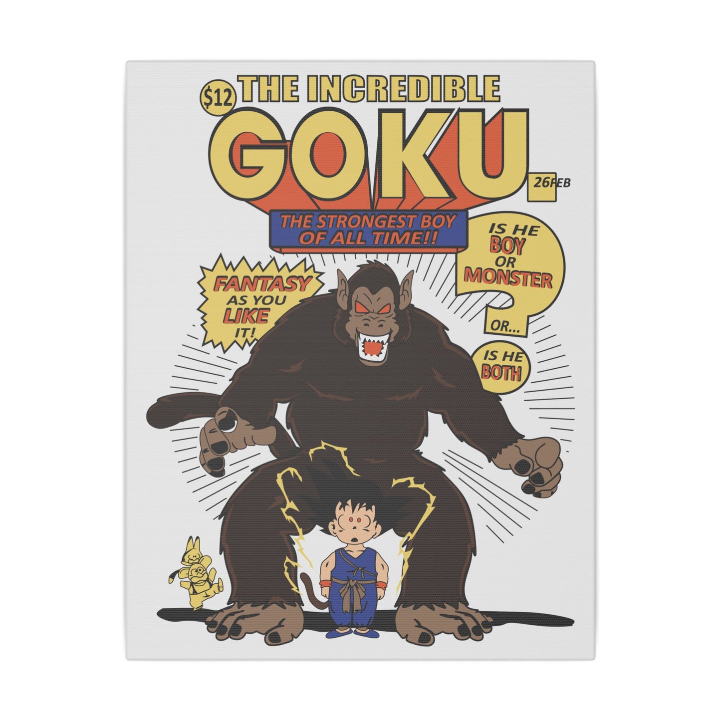 Dragon Ball Goku Matte Canvas, Stretched, 0.75 - CreativeRino