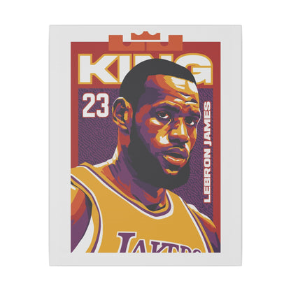 LeBron James King Canvas Wall Art - CreativeRino
