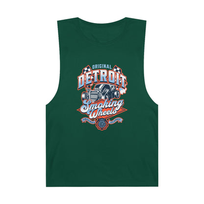 Detroit Smoky Wheels Unisex Tank Top | Original Racing Apparel - CreativeRino