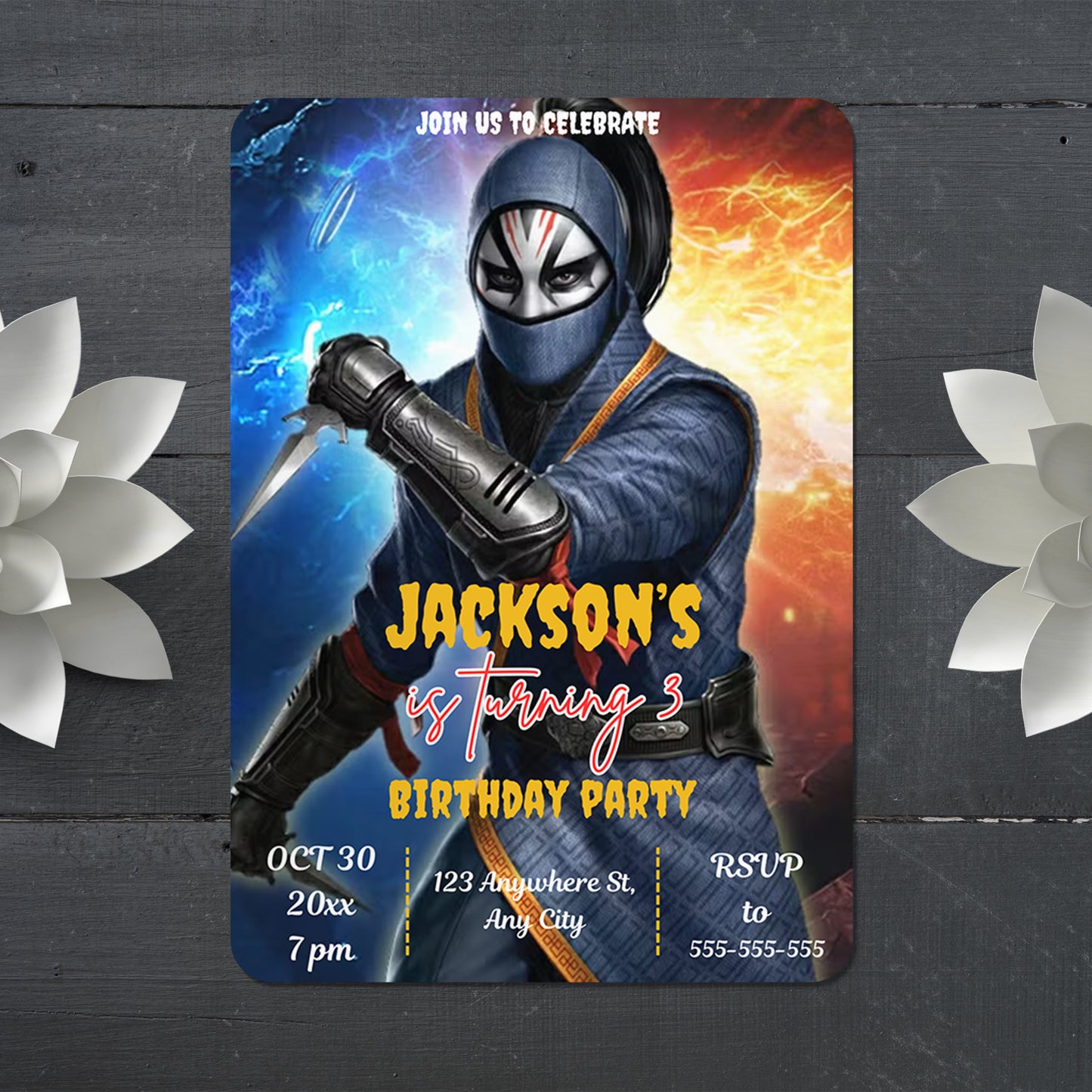 Shang-Chi and The Legend of The Ten Rings Birthday Invitation Template - CreativeRino