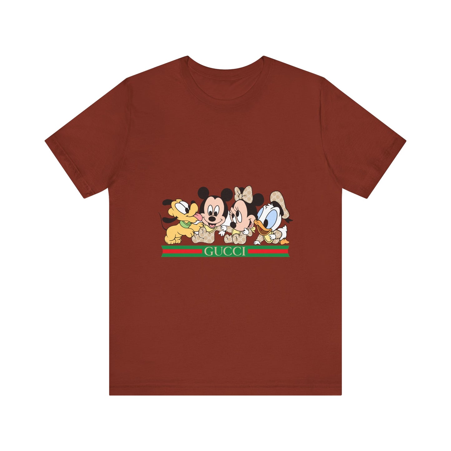 Gucci Mickey Mouse Graphic Tee - Unisex Jersey Short Sleeve T-shirt - CreativeRino