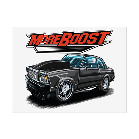 MoreBoost Automotive Rolled Poster - Stylish Car Art for Enthusiasts - CreativeRino