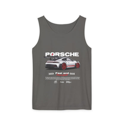 Porsche 911 Fast and Powerful Unisex Tank Top - CreativeRino