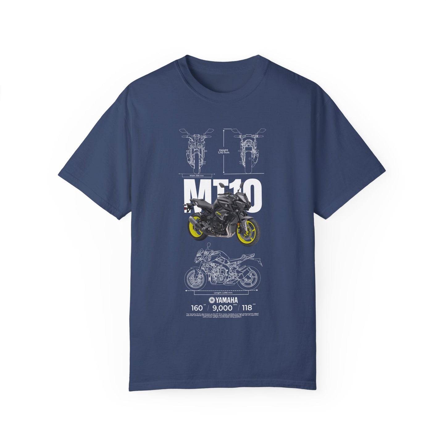 Yamaha MT-10 Unisex Motorcycle Graphic T-Shirt - Perfect for Bike Enthusiasts - CreativeRino