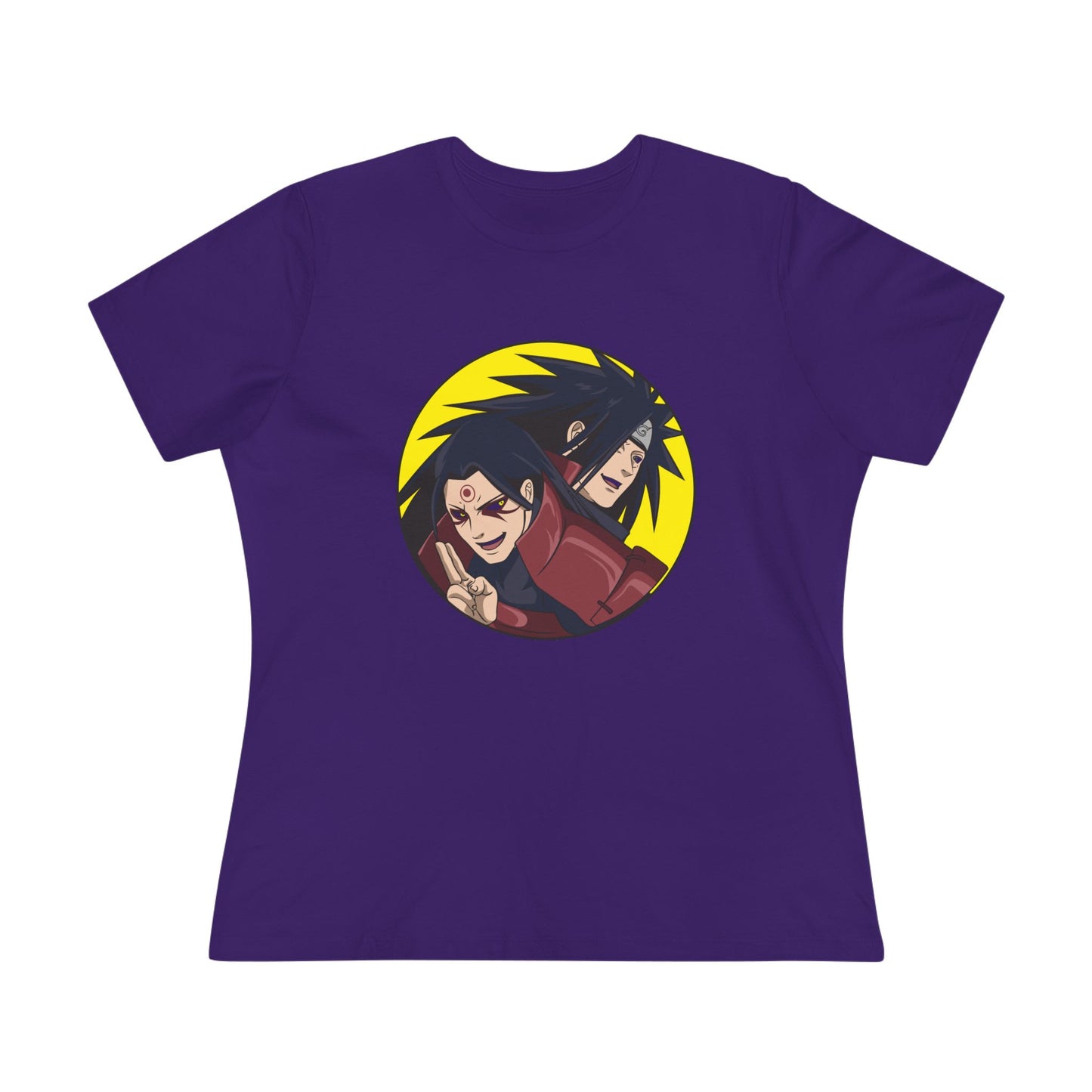 Retro Anime Women's Cotton Tee - Naruto Stylish, Fun, Perfect T-shirt for Fans! - CreativeRino