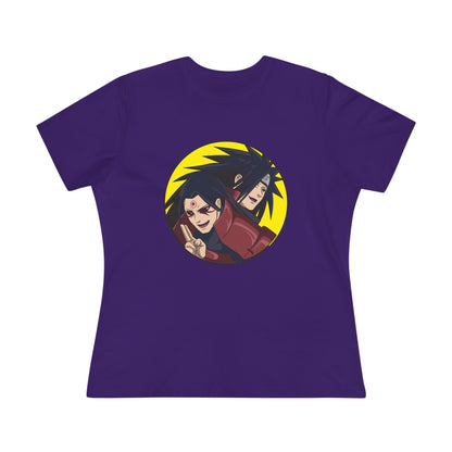 Retro Anime Women's Cotton Tee - Naruto Stylish, Fun, Perfect T-shirt for Fans! - CreativeRino