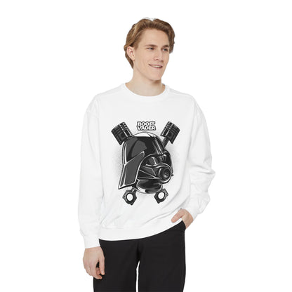 Boost Vader Unisex Garment-Dyed Sweatshirt - Cool, Comfortable, and Stylish - CreativeRino