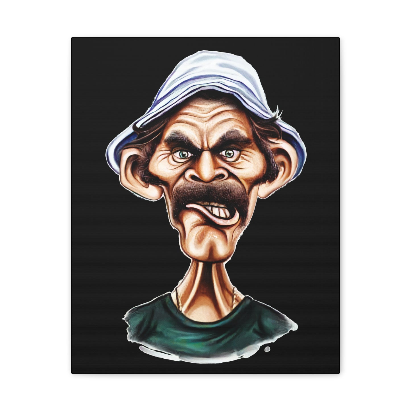 Don Ramon Character Wall Art Canvas - Unique Stretched Canvas Print - CreativeRino