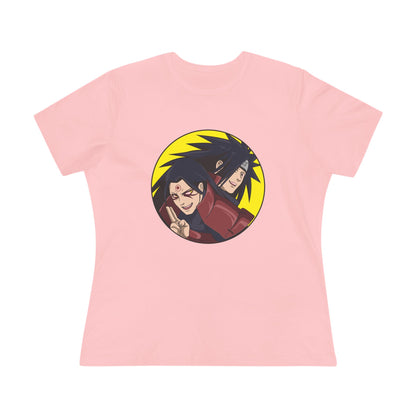 Retro Anime Women's Cotton Tee - Naruto Stylish, Fun, Perfect T-shirt for Fans! - CreativeRino
