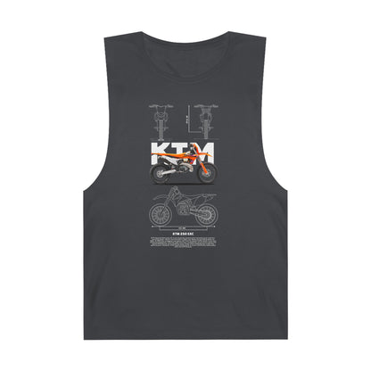 KTM 250 EXC Motorcycle Unisex Tank Top - Perfect for Riders and Outdoor Enthusiasts - CreativeRino