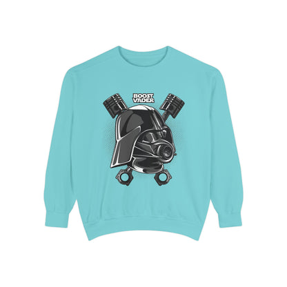 Boost Vader Unisex Garment-Dyed Sweatshirt - Cool, Comfortable, and Stylish - CreativeRino