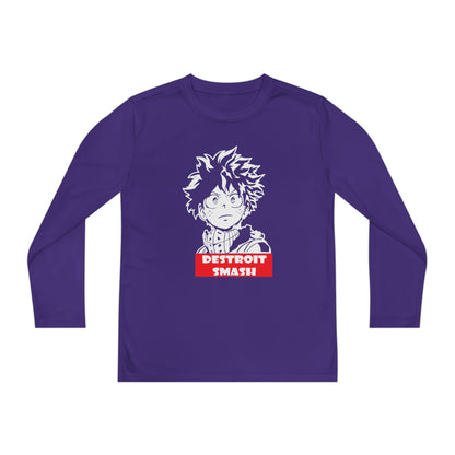 My Hero Academia Youth Long Sleeve Tee - Detroit Smash Anime T-shirt - CreativeRino