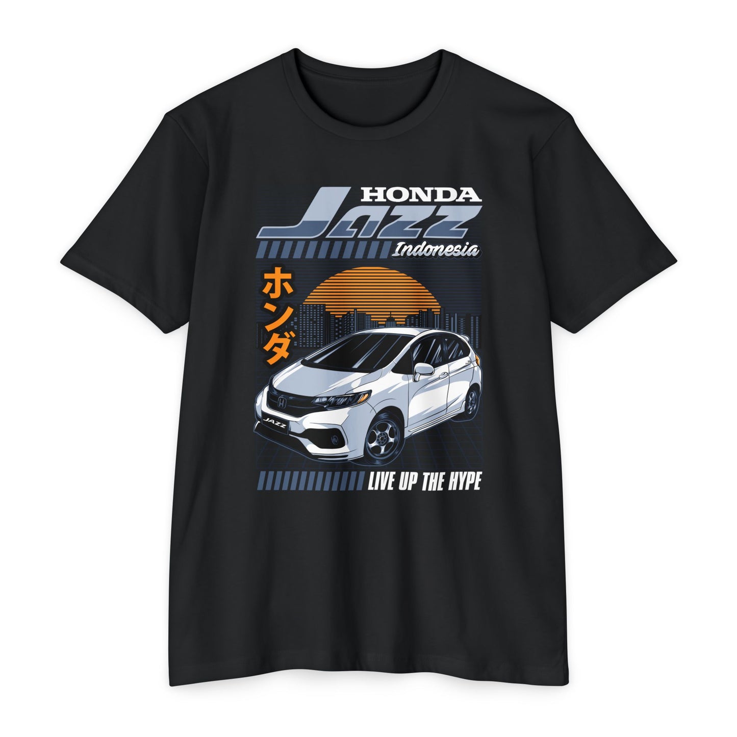 Honda Jazz Graphic Tee - Live Up the Hype - CreativeRino