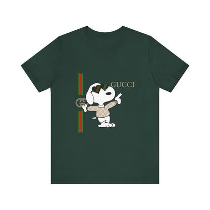 Snoopy Gucci Unisex Jersey Short Sleeve T-shirt - CreativeRino