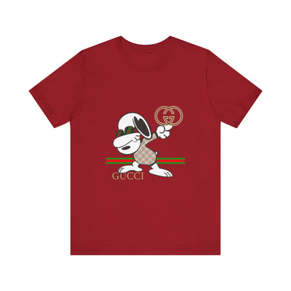 Snoopy Gucci Unisex Jersey Short Sleeve T-shirt - CreativeRino