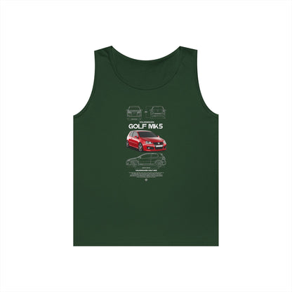 Cool Volkswagen Golf MK5 Unisex Heavy Cotton Tank Top - CreativeRino