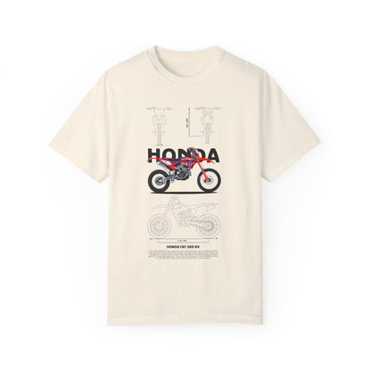 Honda CRF 300 RX Motorcycle Unisex T-Shirt | Garment-Dyed Vintage Tee - CreativeRino